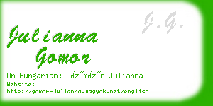 julianna gomor business card